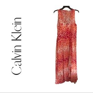 Calvin Klein floral midi dress